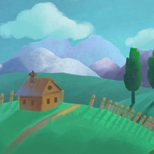 Утро в деревне