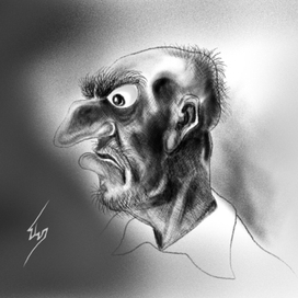 карикатура для статьи в газете