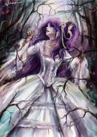 девушка в  лесу