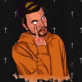 портрет в векторе