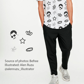 Принт для мужской коллекции F.Me Queen