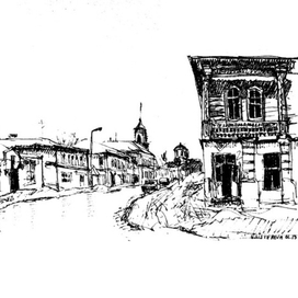 "Старый Елец". Перекрёсток ул. Лермонтова (Мясницкой) и Советской (Успенской)