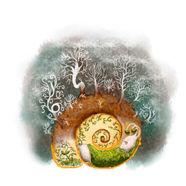 Улитка под снегом