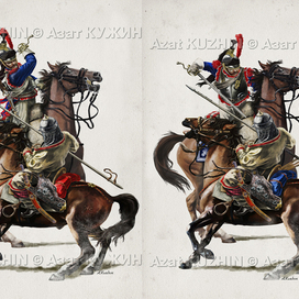 20 французских кирасир против 50-и башкир + вариант