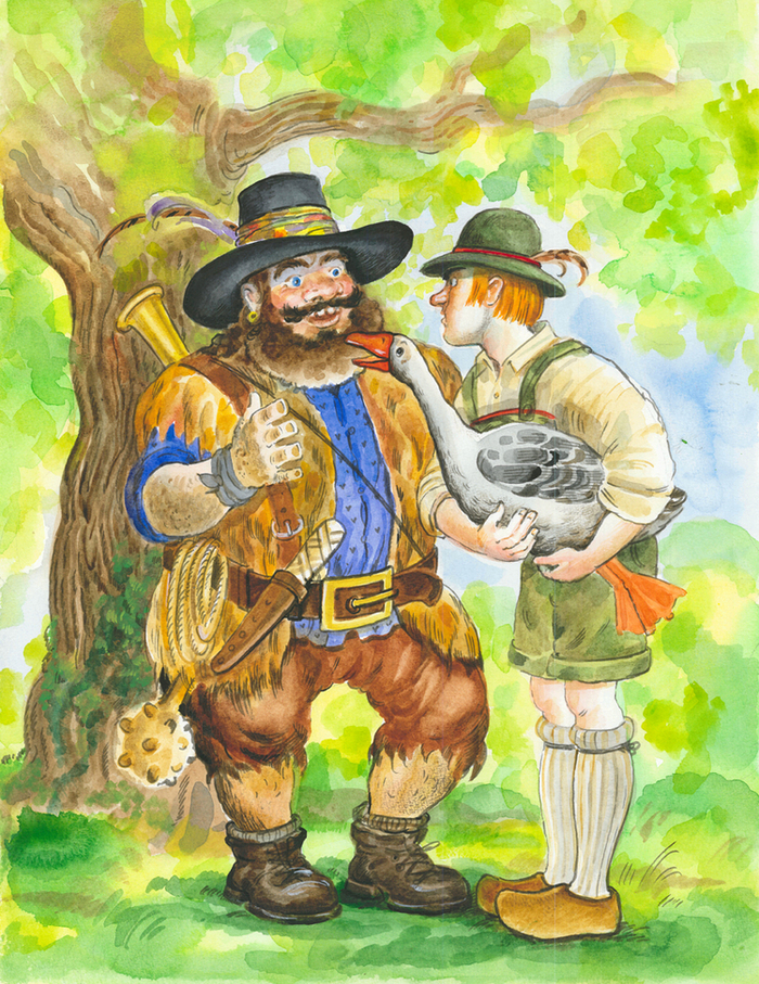 Как Ганс продавал гусыню