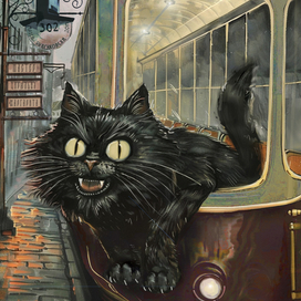 Кот Бегемот. Трамвайный инцидент