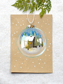 Елочная игрушка. Дом