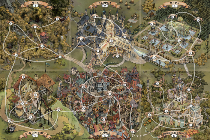 Поле для настольной игры "Золушка"