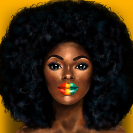 Beautiful girl digital art