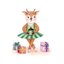 Олень-балерина