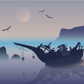 Разрушенный корабль