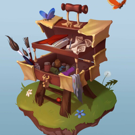 Чемодан художника