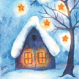 Зима в деревне