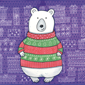 Новогодний мишка