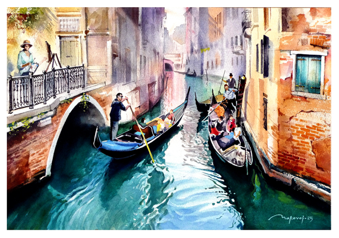 ,,На этюдах в Венеции,,