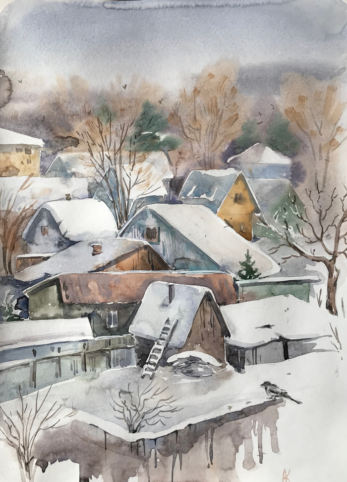 Зимние дачные домики 