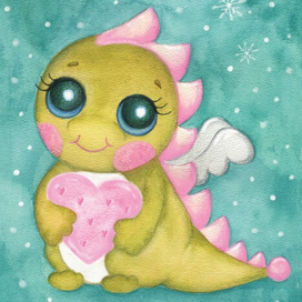 Дракон Дракоша Милый персонаж