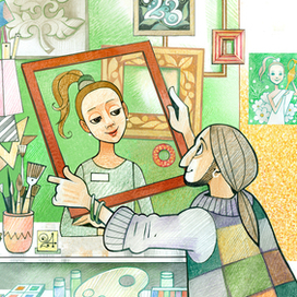 Художник и продавщица