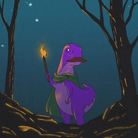 Purple Dino