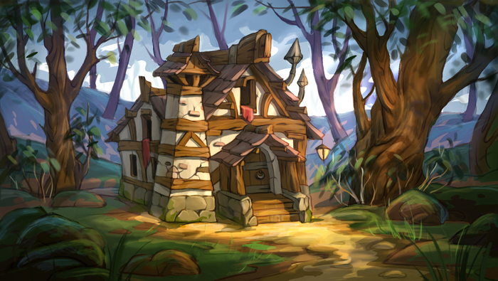 Лесная избушка