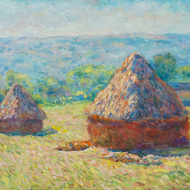 Стога в конце лета