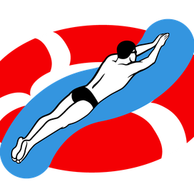 Логотип для тренера по плаванию