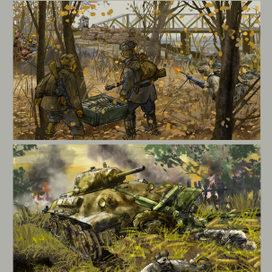 9 . раскадровка для проекта TV