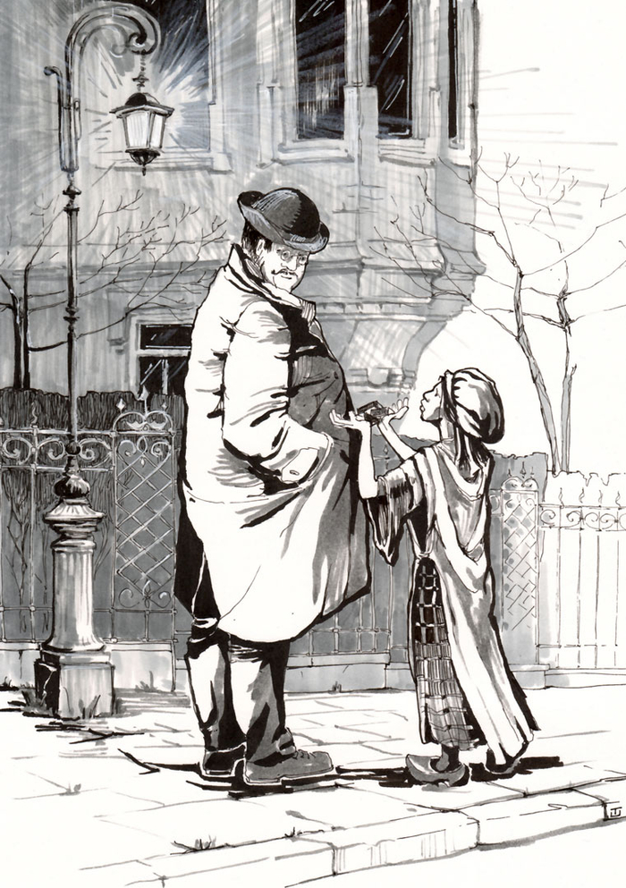 Иллюстрация. Зеленое домино.