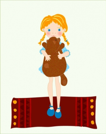 Уронили мишку на пол