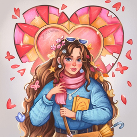 Девушка с витражным сердцем