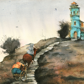 Высоко на горку