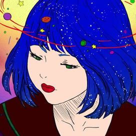 Космос в волосах