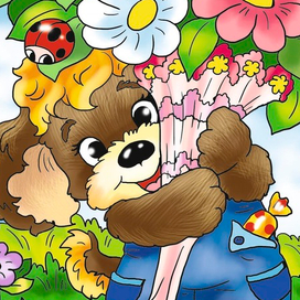 иллюстрации детские с контуром