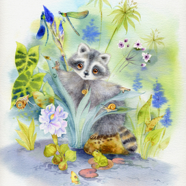 Грустный енотик