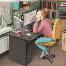 Иллюстрация для журнала Шрумдирум