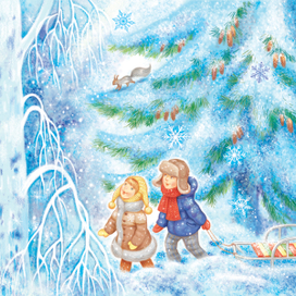 Маленькой елочке холодно зимой...