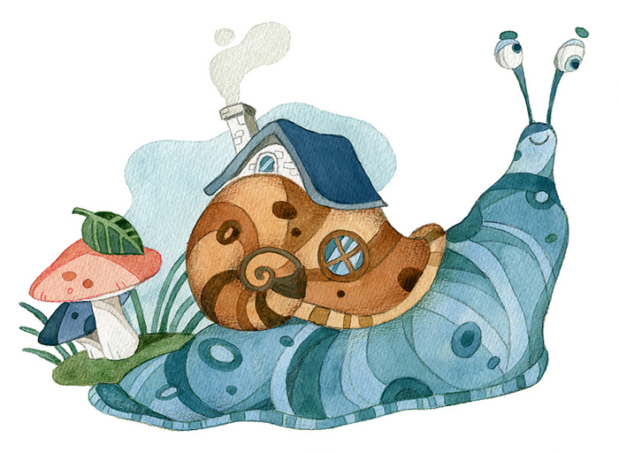 Голубая улитка