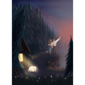 Иллюстрация для книжной обложки