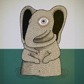 Слон и море