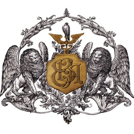 Геральдическая композиция  - монограмма ЕВА