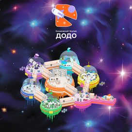 Графика для игры "Космический экипаж" ДоДо Пиццы