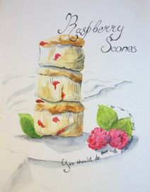 Raspberry Scones