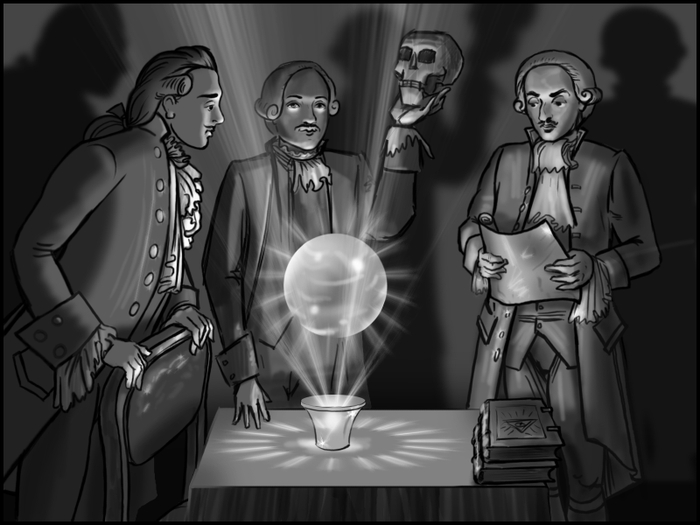 Яков Брюс и Пётр Первый