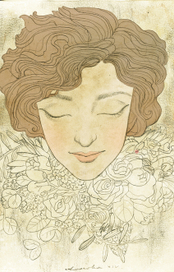 Виолетта в цветах