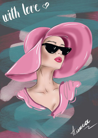 Девушка в шляпке 