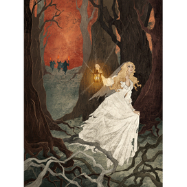 Иллюстрация для книги «Возвращение на путь героини» для издательства «Бомбора». 