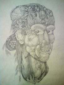 Автопортрет из овощей