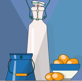 Молочный натюрморт