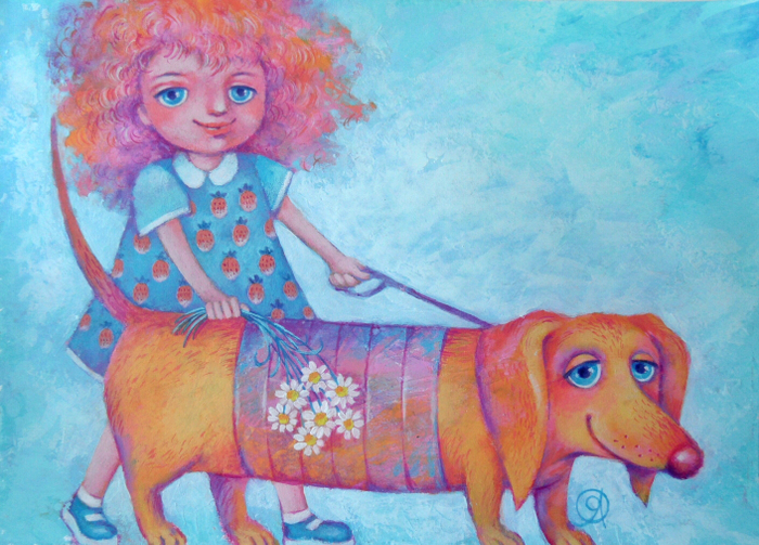 Такса - Клякса и Вика