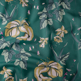 Бесшовный паттерн с лилиями